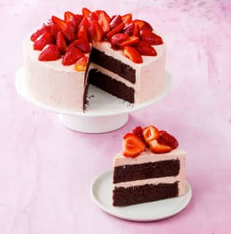 Chocolate strawberry cake