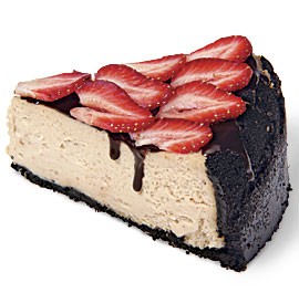 Chocolate strawberry cheesecake