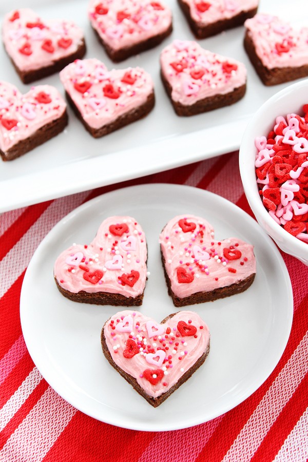 Chocolate sugar cookie hearts