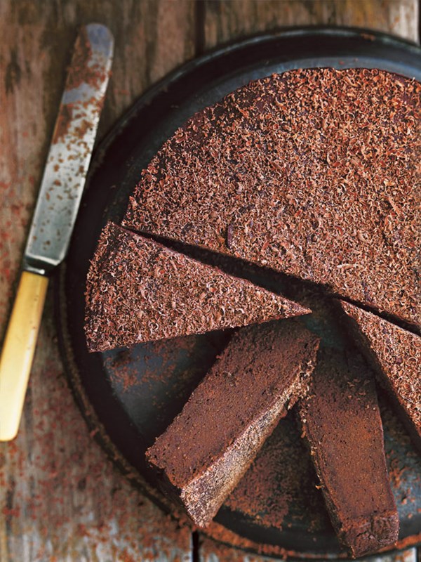 Chocolate sweet potato mousse cake