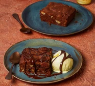 Chocolate tahini traybake