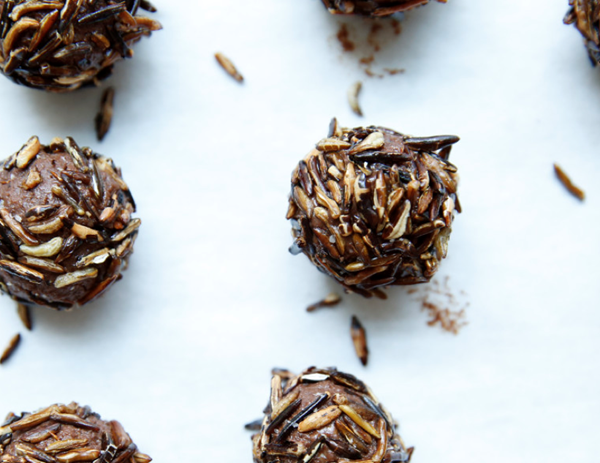 Chocolate-tahini truffles