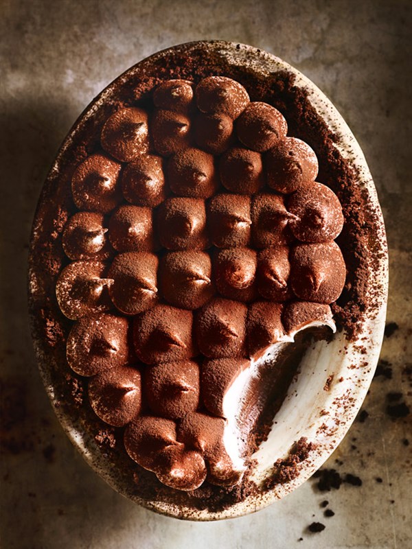Chocolate tiramisu pie