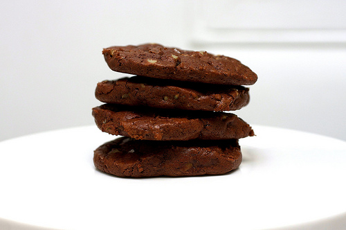 Chocolate toffee cookies