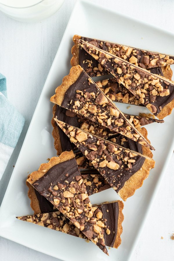 Chocolate toffee wedges