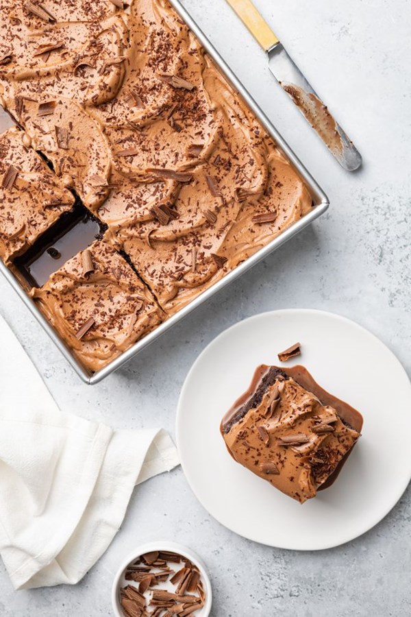 Chocolate tres leches cake