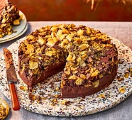 Chocolate truffle & honeycomb torte