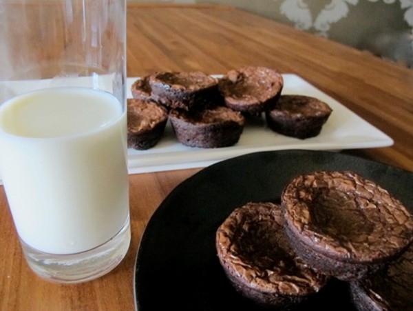Chocolate truffle brownie bites