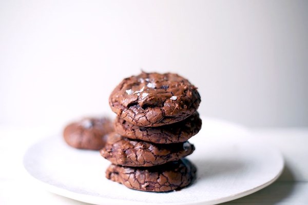 Chocolate truffle cookies
