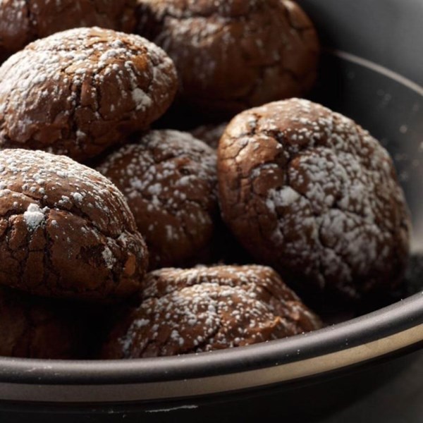 Chocolate truffle cookies 