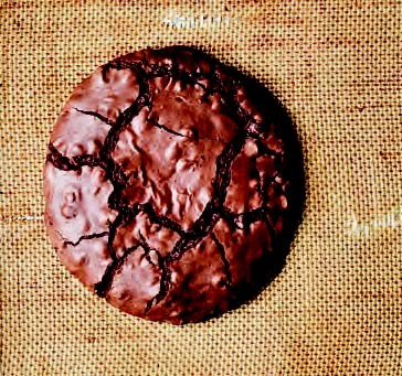 Chocolate truffle cookies with a crackly crust