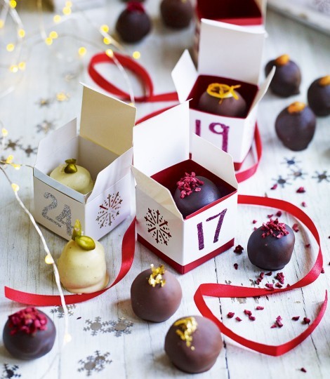 Chocolate truffles for an Advent calendar