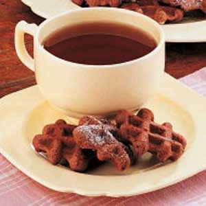 Chocolate waffle cookies