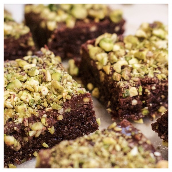 Chocolate walnut and tahini brownies