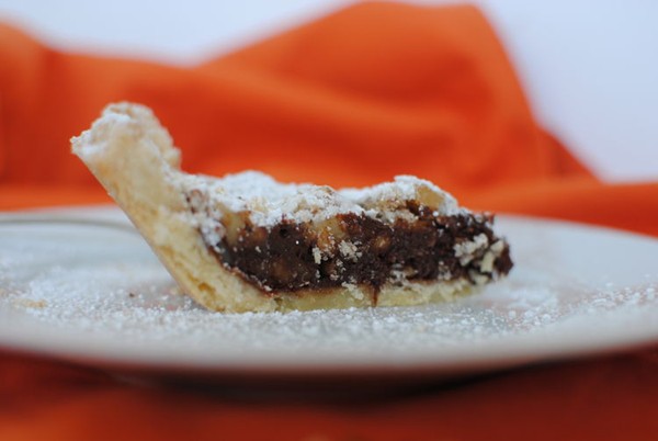 Chocolate walnut pie