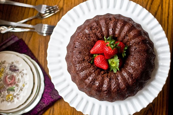 Chocolate yogurt bundt cake