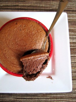 Chocolate yogurt souffles