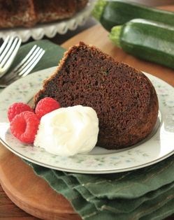 Chocolate zucchini bundt cake