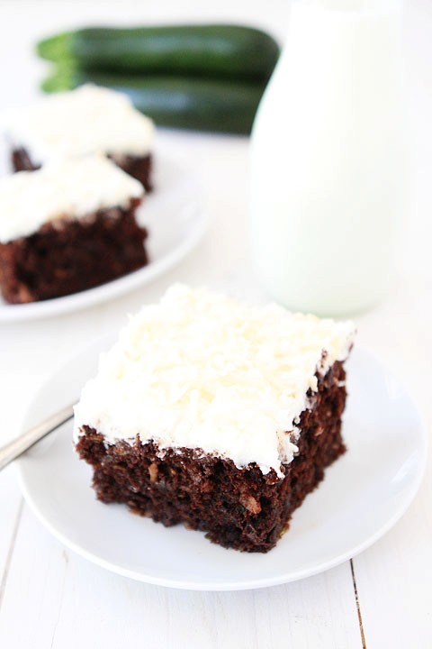 Chocolate zucchini coconut cake