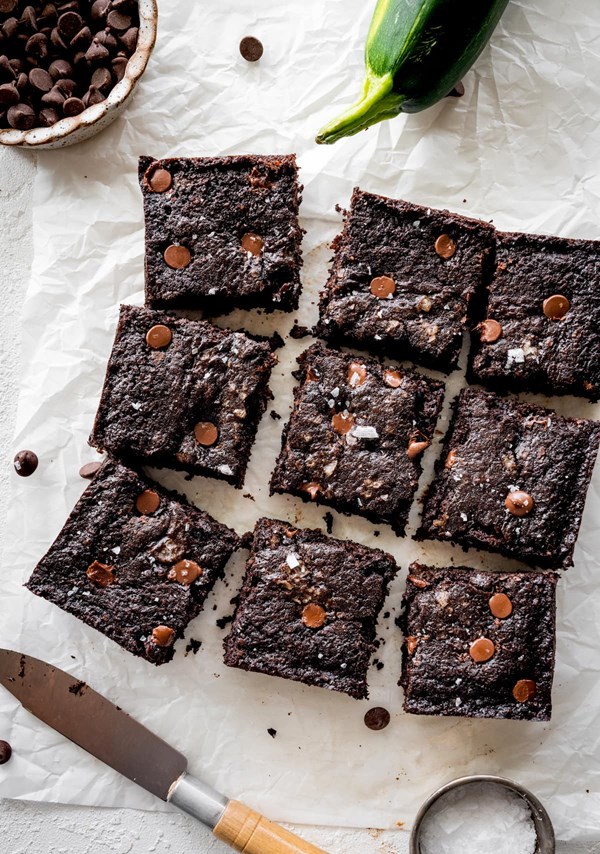 Chocolate zucchini snack cake