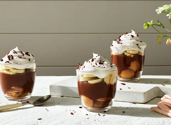 Chocolatey banana pudding