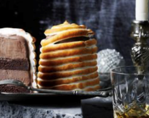 Chocwork orange brownie bombe Alaska