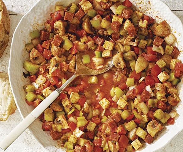 Chopped antipasti salad