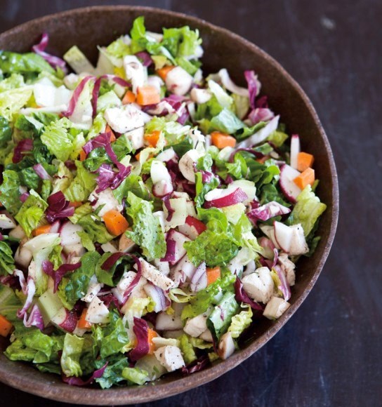 Chopped chicken salad with lemon-tarragon dressing