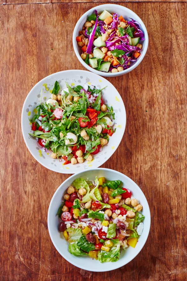 Chopped chickpea salad - Italian version