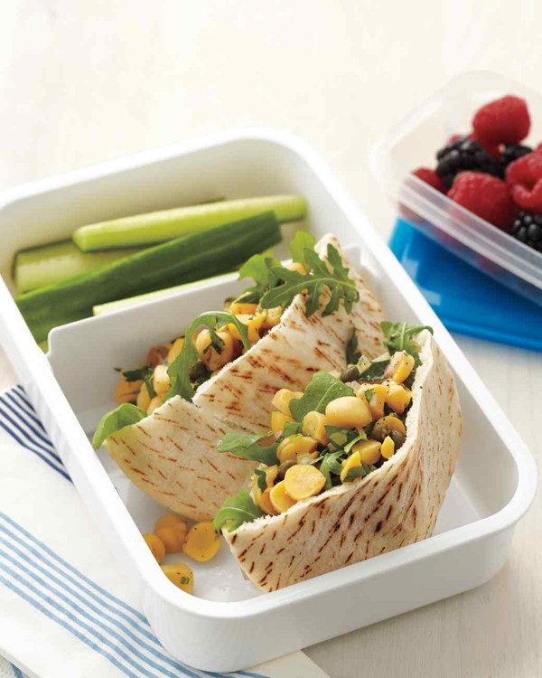 Chopped-chickpea-salad pitas