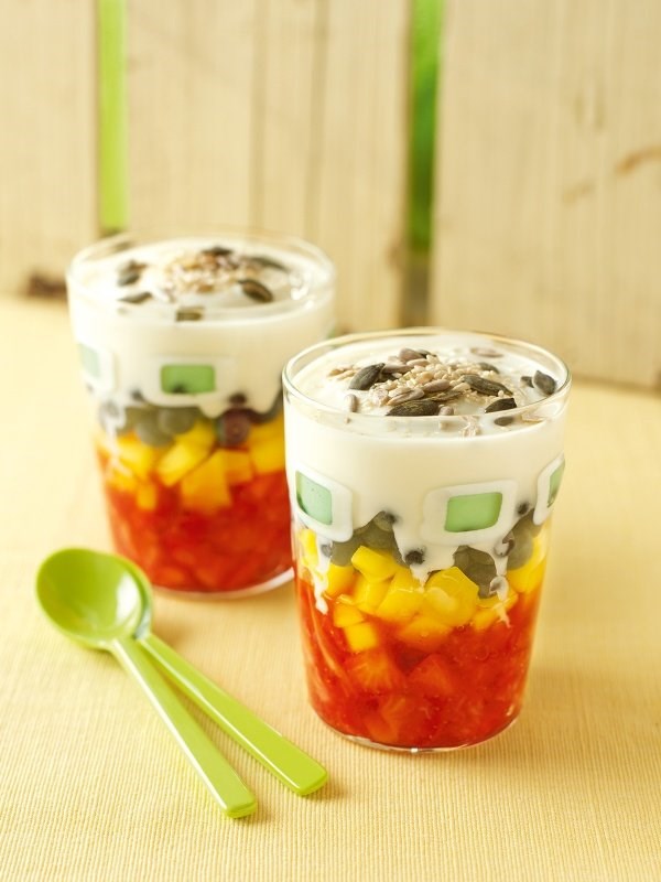 Chopped fruit salad