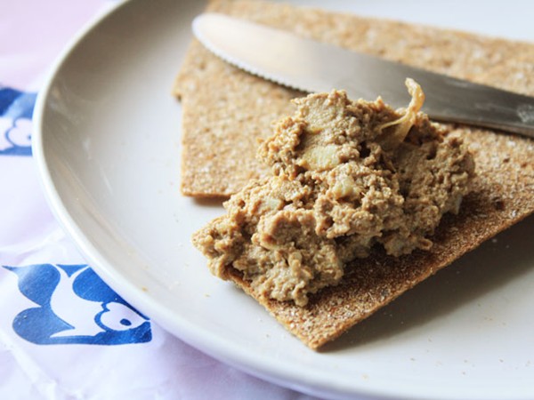 Chopped liver with caramelized onions