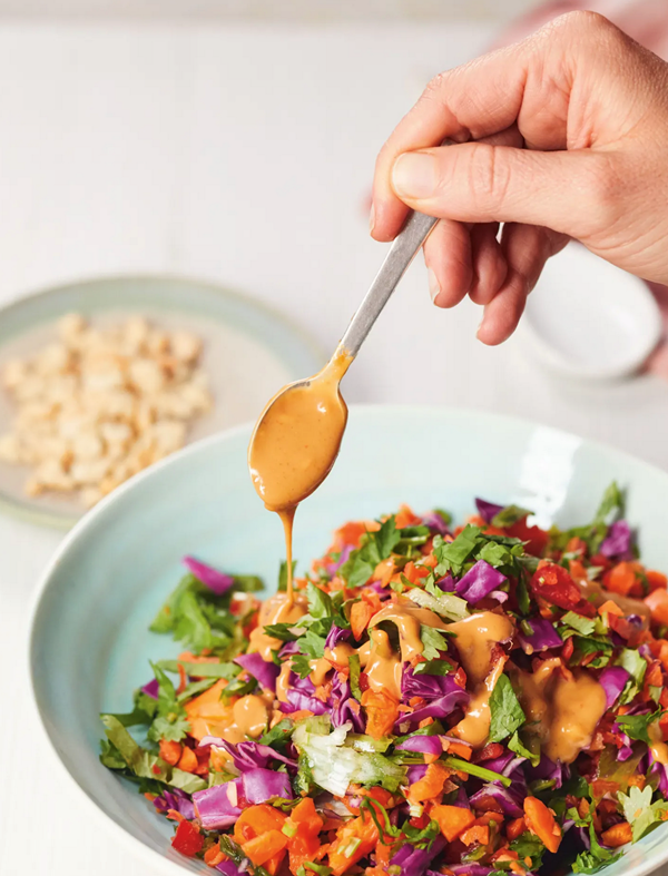 Chopped Thai satay salad