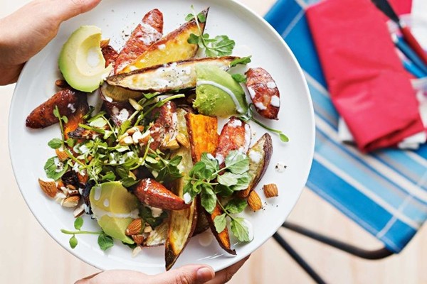 Chorizo & sweet potato salad