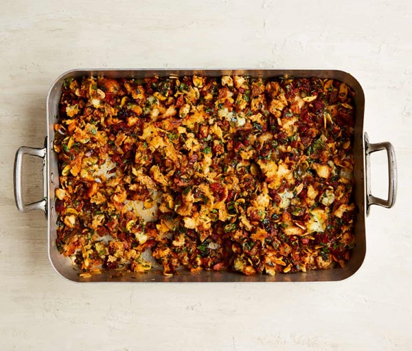 Chorizo and almond stuffing