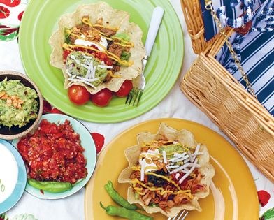 Chorizo and asada taco bowl