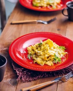 Chorizo and egg tacos (Taquitos de chorizo con huevos)