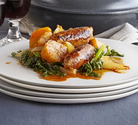 Chorizo and kale one pot