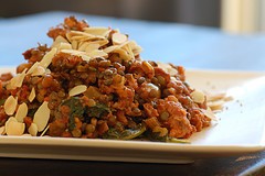 Chorizo and lentil stew