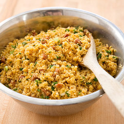 Chorizo and orange couscous salad
