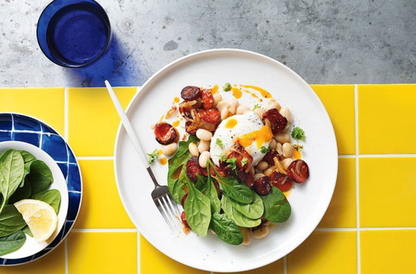 Chorizo and white bean salad