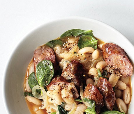 Chorizo and white bean stew