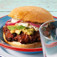 Chorizo-chile burgers