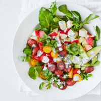 Chorizo Cobb salad with buttermilk ranch dressing 