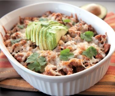 Chorizo enchilada casserole