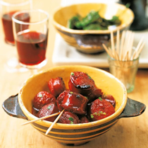 Chorizo in red wine