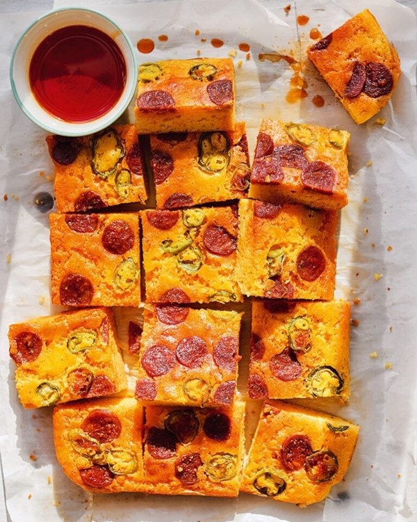 Chorizo, Manchego and jalapeño cornbread