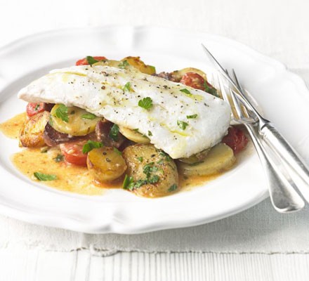 Chorizo, new potato & haddock one pot