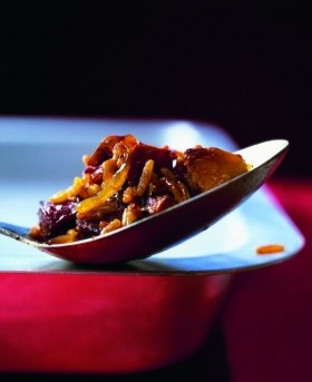 Chorizo, quince and cider stuffing for turkey