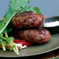 Chorizo sausage burgers